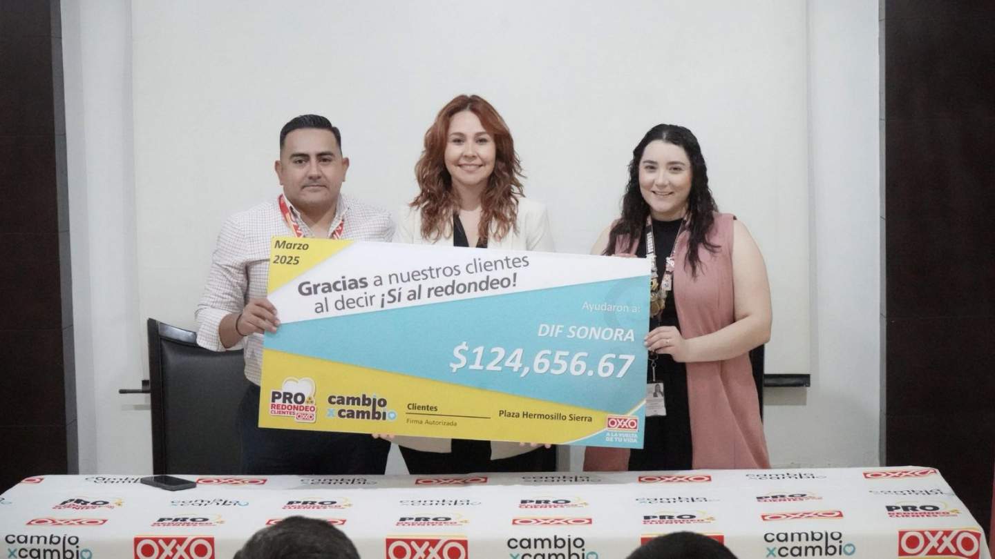 Recibe DIF Sonora donativo de programa Redondeo en beneficio a población vulnerable de Sonora